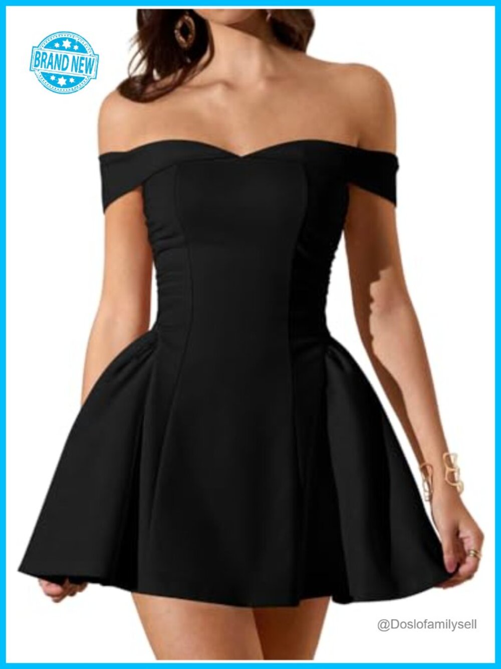 Sleeveless Off Shoulder A-Line Mini Dress Sweetheart Neck Ruched Party